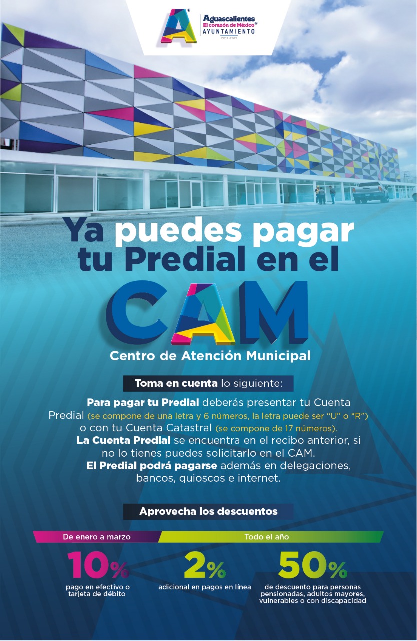 Ya puedes pagar tu Predial en el CAM