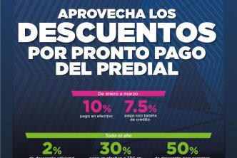 APROVECHA LOS DESCUENTOS POR EL PRONTO PAGO DEL PREDIAL