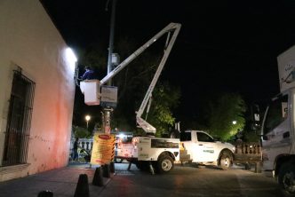 NTENSIFICA MUNICIPIO TRABAJOS PARA MEJORAR EL ALUMBRADO EN LA FNSM 2023